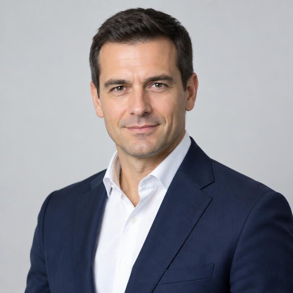 Studio portrait of a European businessman in his early 40s